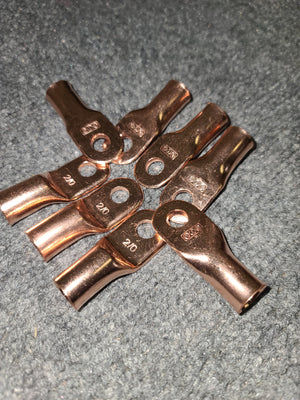 2/0 Copper Lugs - 5/16 stud - 10 Pack
