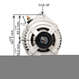 1973-1974 Chevrolet K20 Pickup V8 7.4L 12si High Output Alternator