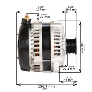 1988-1992 Pontiac Grand Am L4 2.3L cs130 High Output Alternator