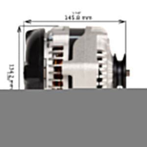 1987-1988 GMC V3500 L6 4.8L 12si High Output Alternator