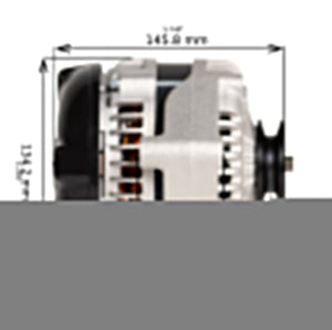 1987-1990 GMC R1500 Suburban V8 6.2L 12si High Output Alternator