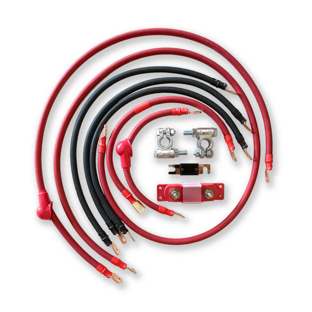Jeep CJ Big 7 Battery Cable Kit (CJ-2A/CJ-3A/CJ-5/CJ-7)
