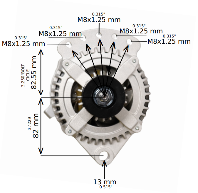 Universal Fit High Output Alternator