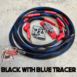 Jeep CJ Big 7 Battery Cable Kit (CJ-2A/CJ-3A/CJ-5/CJ-7)