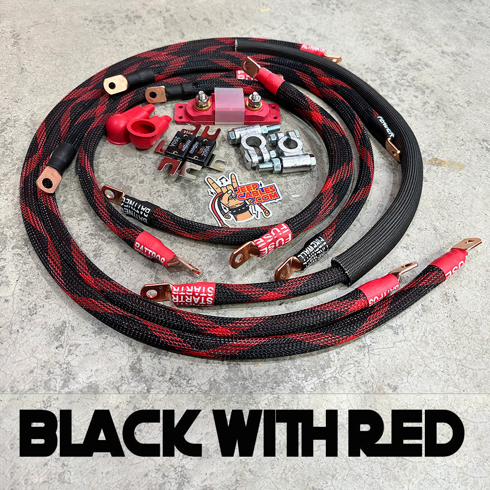 Jeep Wrangler JL Big 7 Battery Cable Kit (2018 - 2024)